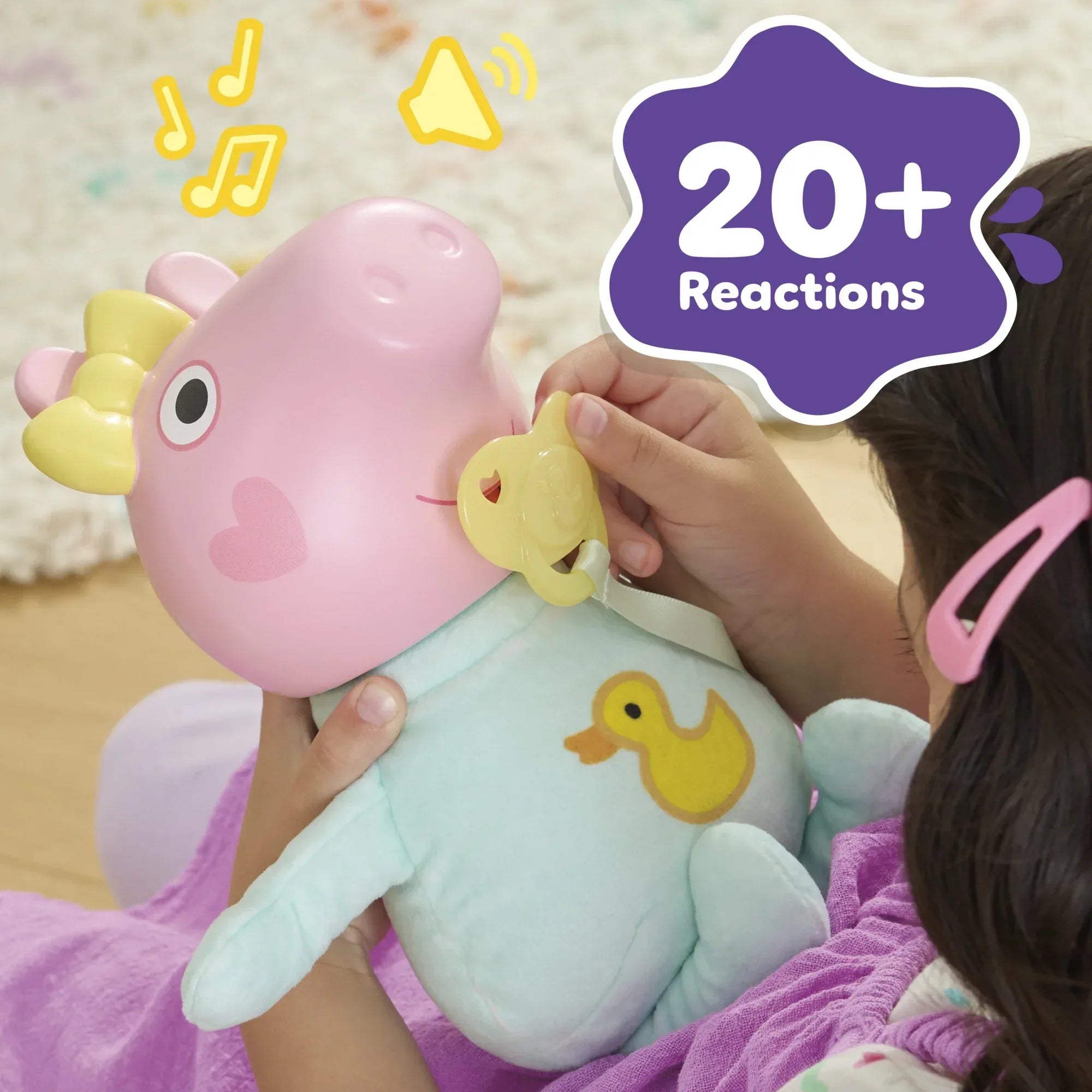 Wholesale Price with free shipping across the USA for Peppa Pig Toys Oinks + Snuggles Baby Evie Interactive Baby Doll with Accessories, 20+ Sounds, 3+ - Manji Distributors