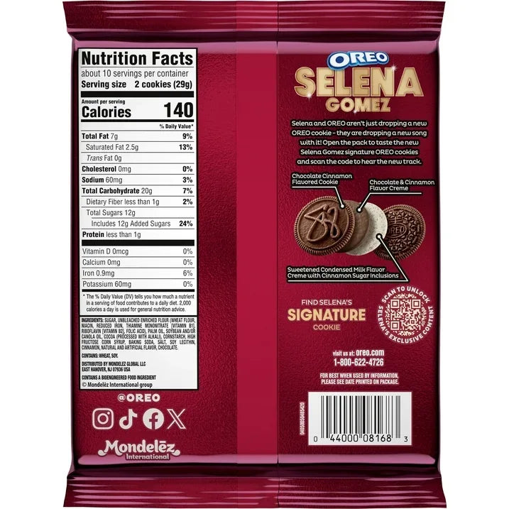 Wholesale Price with free shipping across the USA for Selena Gomez OREO Cookies, Limited Edition, 10.68 oz - Manji Distributors