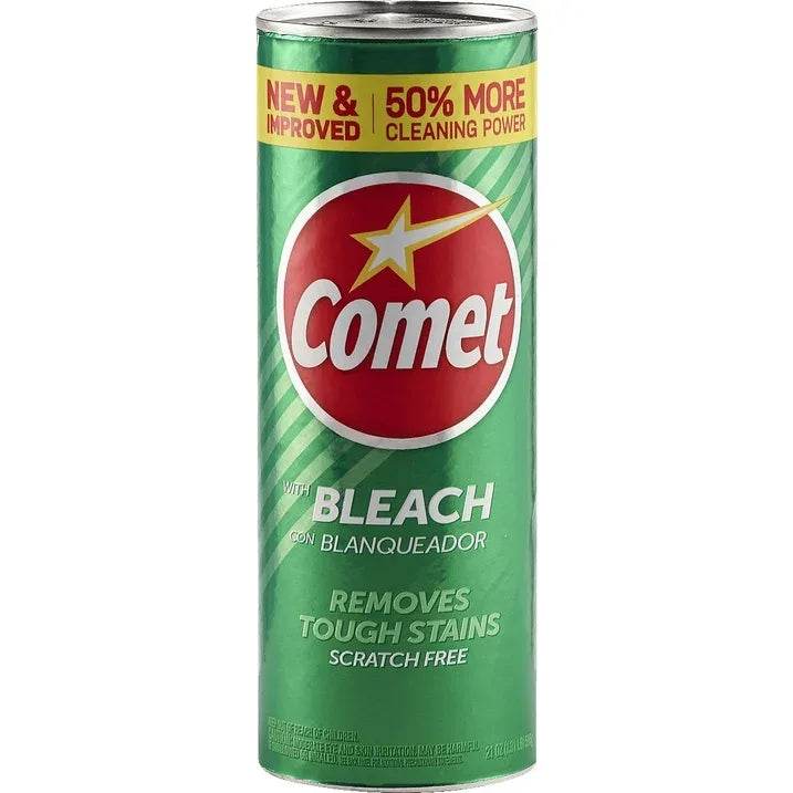 Wholesale Price with free shipping across the USA for (12 pack) Comet Cleaning Powder with Bleach 21 oz - Manji Distributors