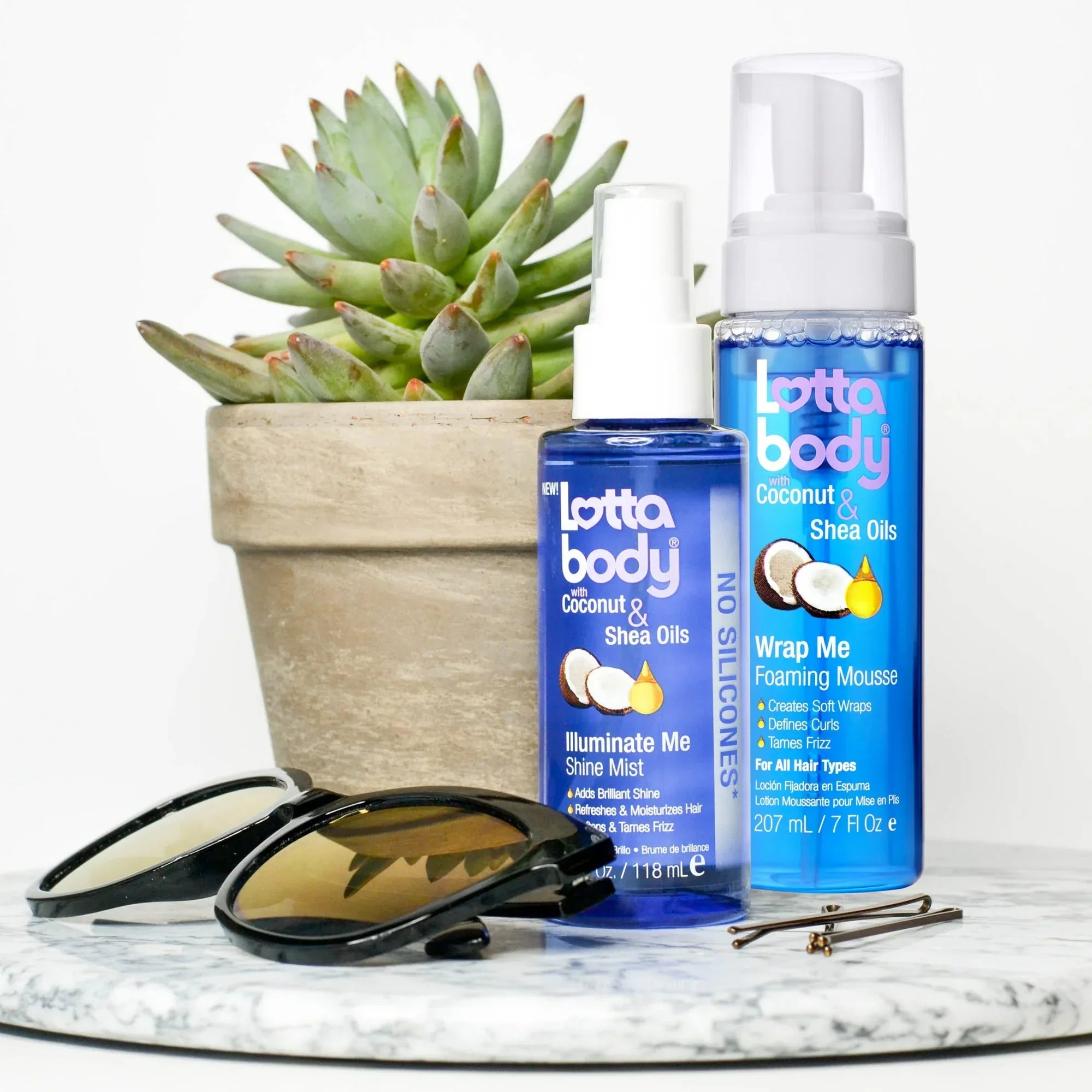 Wholesale Price with free shipping across the USA for Lottabody Wrap Me Foaming Curl Mousse with Coconut and Shea Oil, 7 Oz - Manji Distributors