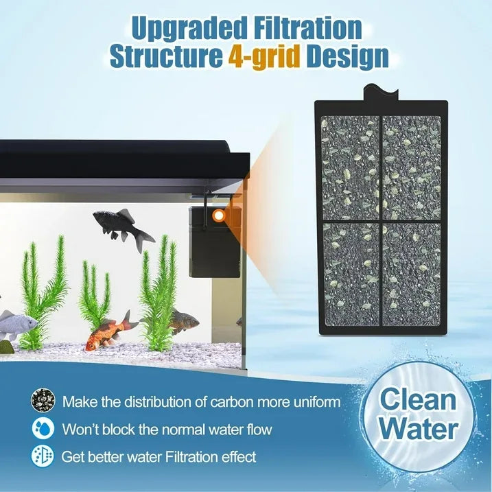 Wholesale Price with free shipping across the USA for Tawatiler 8 Pack PF-S Filter Cartridges for Top Fin Silenstream PF10 Power Filters, Remplacement Aquarium Carbon Cartridge with Zeolite - Manji Distributors