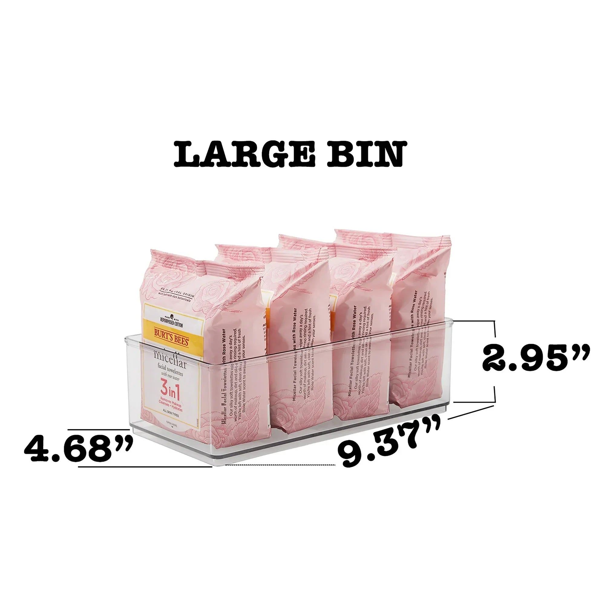 Wholesale Price with free shipping across the USA for The Home Edit 4 Piece Bath Storage Edit Clear Plastic Modular Storage System 10.63