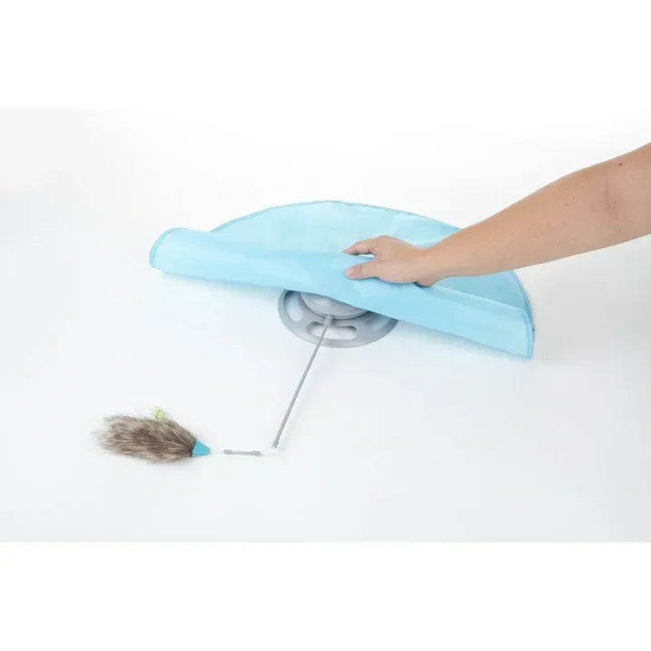 Wholesale Price with free shipping across the USA for SmartyKat Hot Pursuit Electronic Concealed Motion & Light Cat Toy with Faux Fur Wand - Manji Distributors