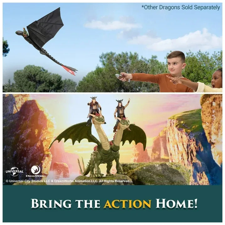 Wholesale Price with free shipping across the USA for Dreamworks Dragons, Hideous Zippleback, Ruffnut & Tuffnut, Viking Duo Action Figures - Manji Distributors