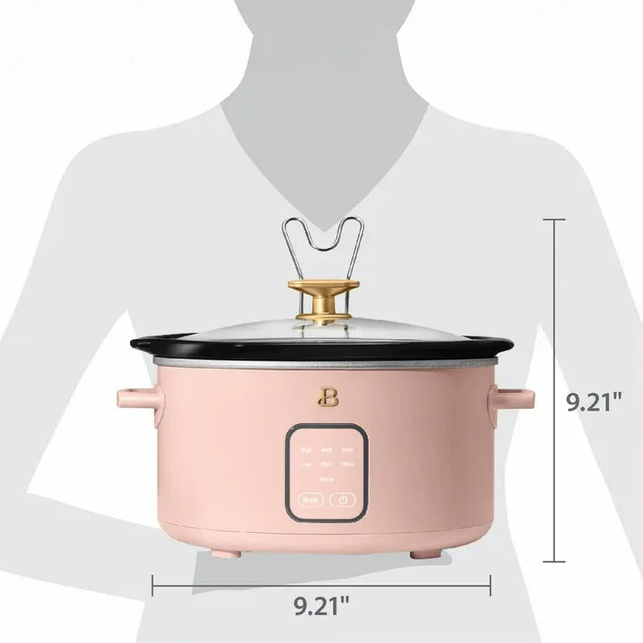 Wholesale Price with free shipping across the USA for Beautiful 4Qt Slow Cooker with Touch-Activated Display, Rose by Drew Barrymore - Manji Distributors