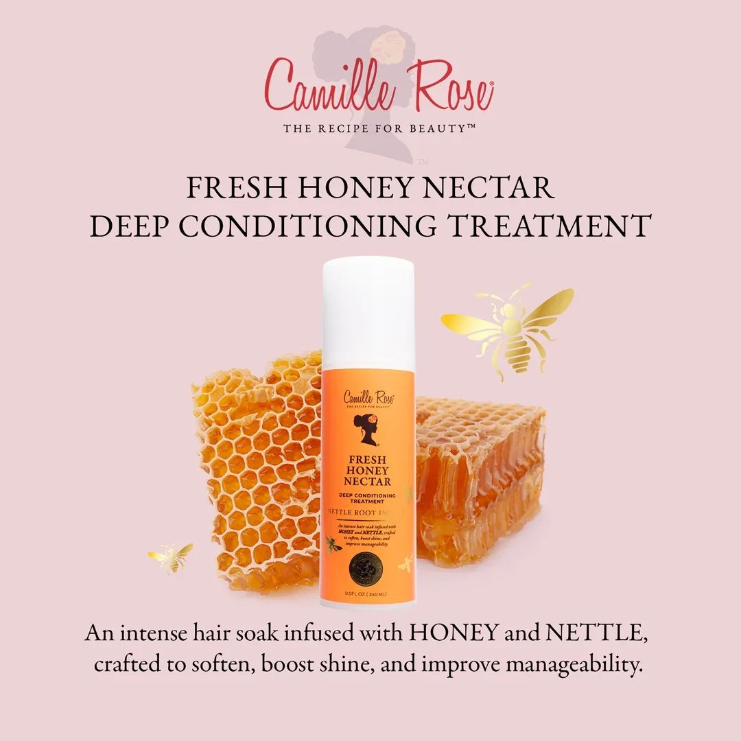 Wholesale Price with free shipping across the USA for Camille Rose Spiked Honey Hydrate & Shine Hair Styling Mousse with Honey & Nettle Root, 8oz - Manji Distributors