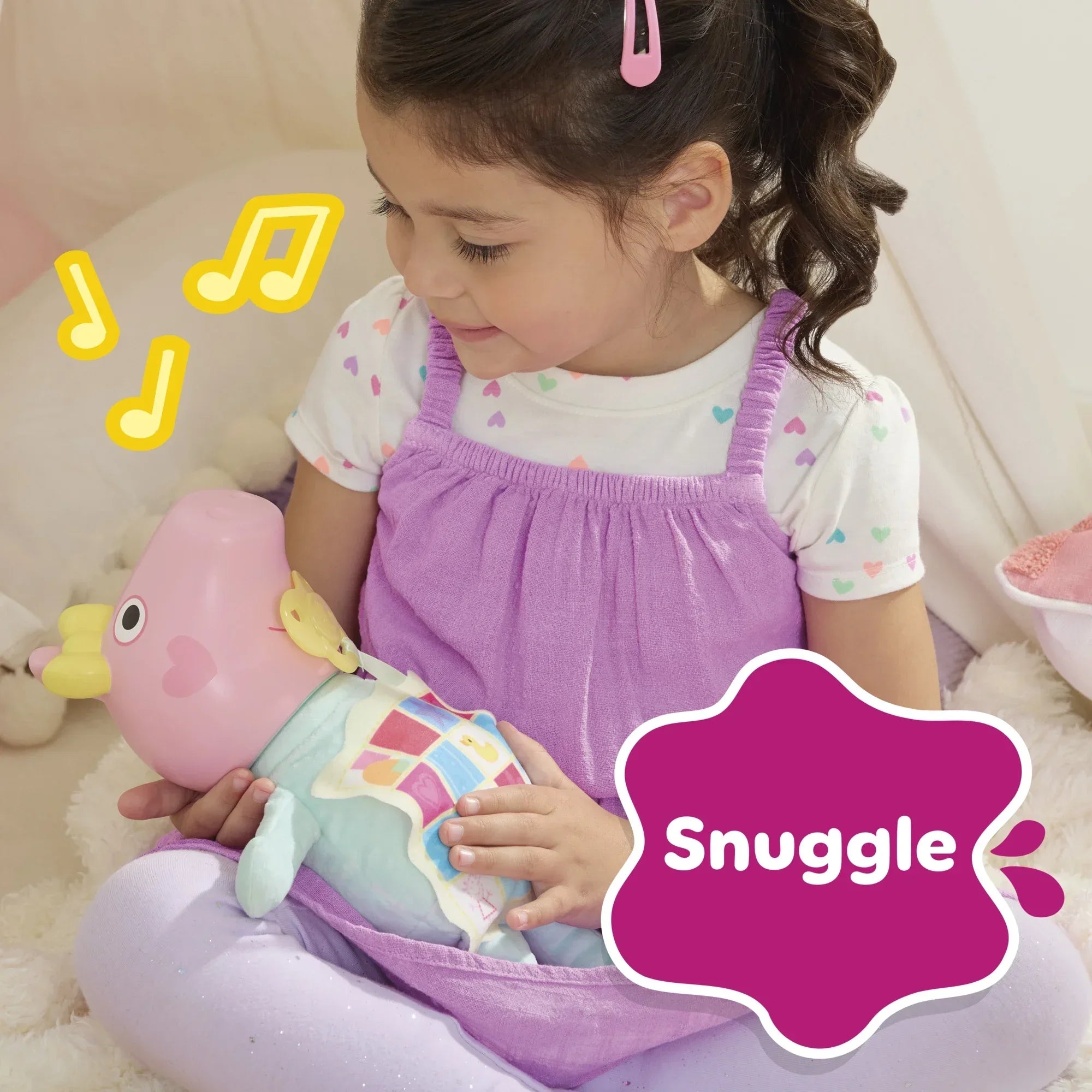 Wholesale Price with free shipping across the USA for Peppa Pig Toys Oinks + Snuggles Baby Evie Interactive Baby Doll with Accessories, 20+ Sounds, 3+ - Manji Distributors