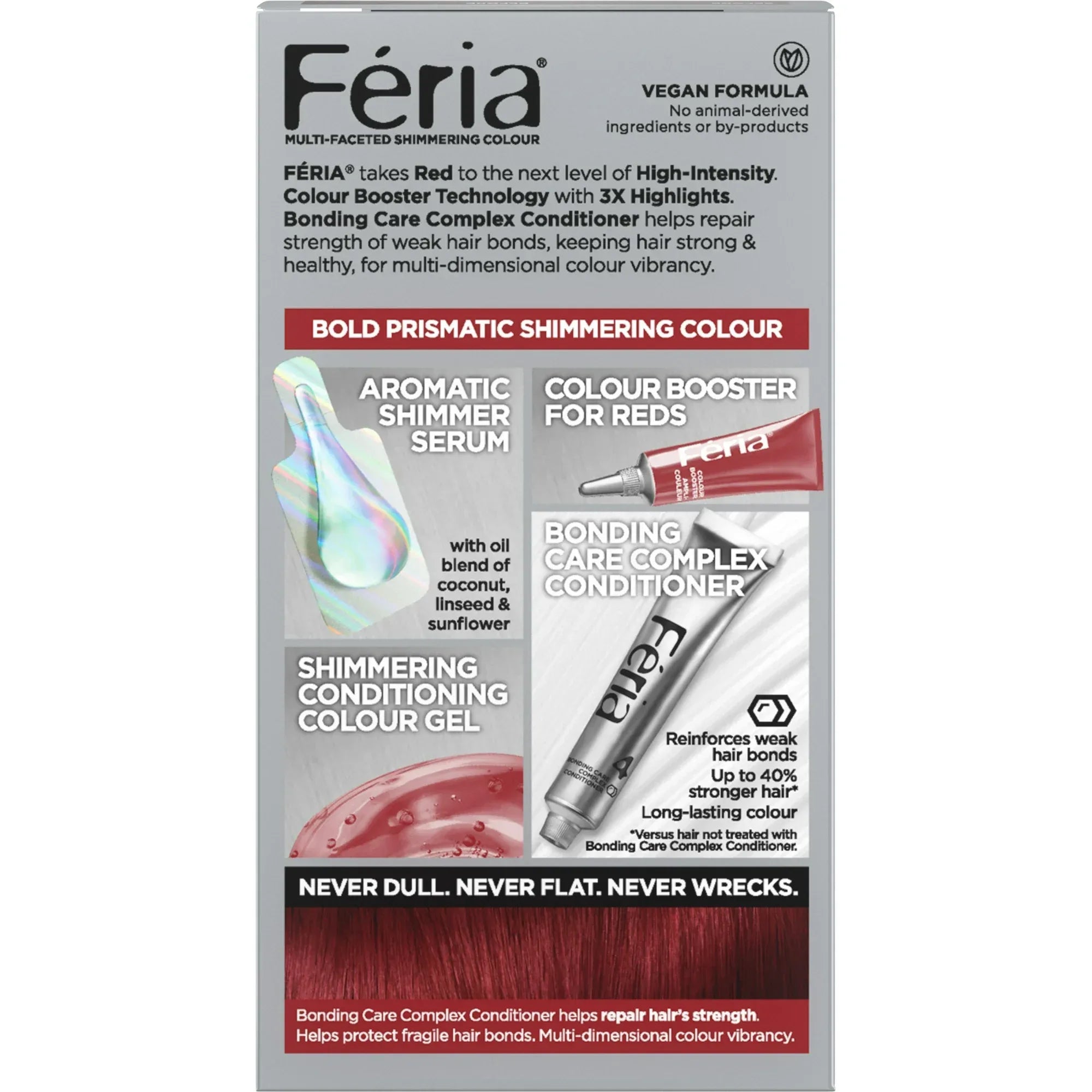 Wholesale Price with free shipping across the USA for L'Oreal Paris Feria Shimmering Permanent Hair Color, R57 Cherry Crush, 1 Kit - Manji Distributors
