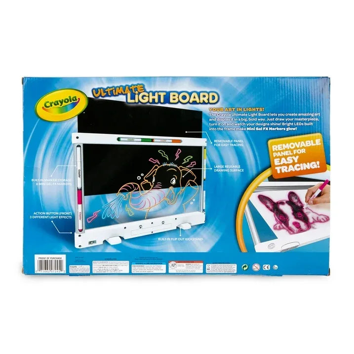Wholesale Price with free shipping across the USA for Crayola Ultimate Light Board, White, Holiday & Christmas Gifts for Kids, LED Tracing & Drawing Board, Light Up Toy, Gift, Ages 6 & Up - Manji Distributors