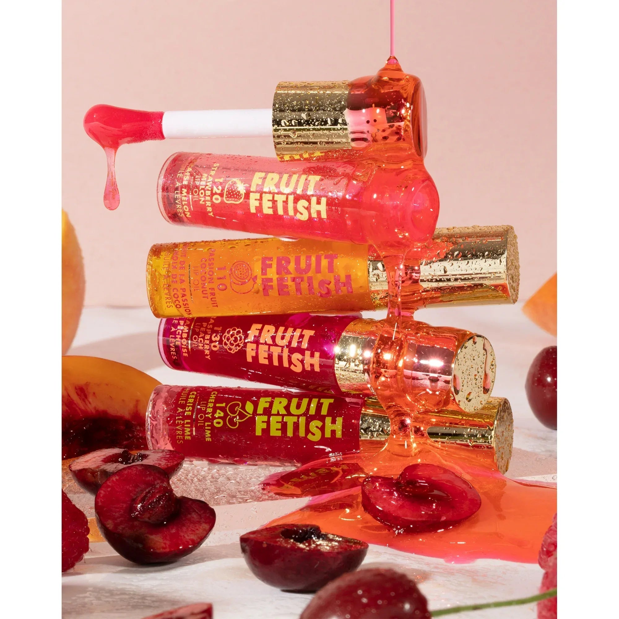 Wholesale Price with free shipping across the USA for (2 pack) Milani Fruit Fetish Lip Oil, Cherry Lime - Manji Distributors