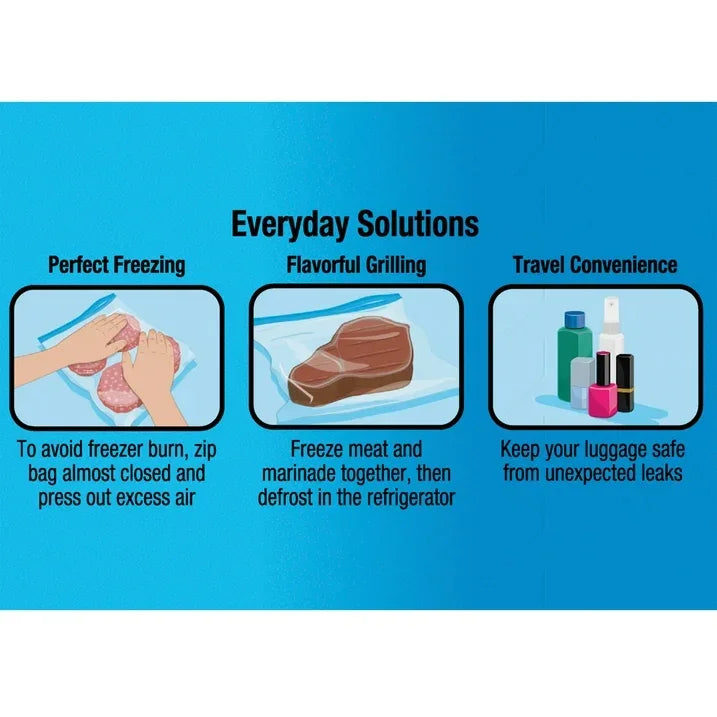 Wholesale Price with free shipping across the USA for Great Value Freezer Guard Double Zipper Freezer Bags, Quart, 75 Count - Manji Distributors