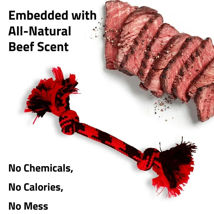 Wholesale Price with free shipping across the USA for Play by Playology Dog Toys | Rope Dog Toy | Scented Toy Tug of War Rope 2-Pack, Small - Manji Distributors