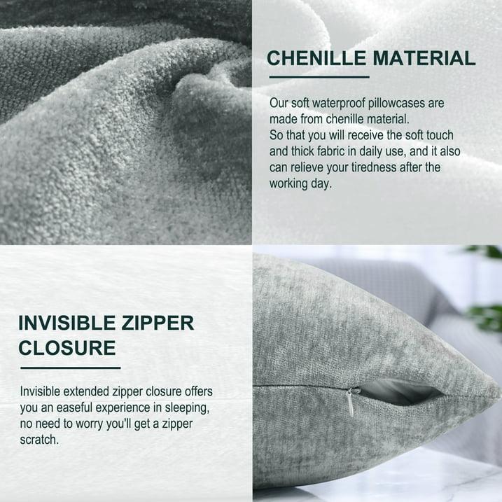 Wholesale Price with free shipping across the USA for Unique Bargains Set of 2 Soft Water Repellent Throw Pillow Covers Light Gray 16x16 Inch - Manji Distributors