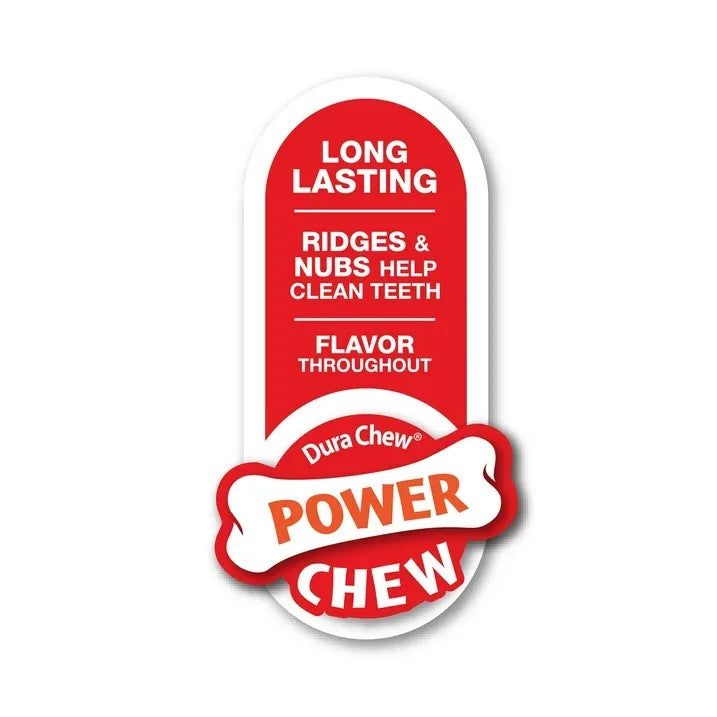 Wholesale Price with free shipping across the USA for Nylabone Power Chew Dura Chew Peanut Butter Dog Chew Toy, Wolf - Manji Distributors