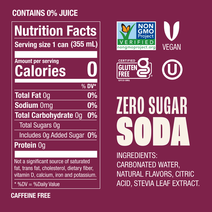Wholesale Price with free shipping across the USA for Zevia Zero Sugar, 0 Calorie Black Cherry Soda Pop, 12 fl oz, 8 Pack Cans - Manji Distributors
