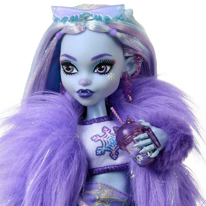 Wholesale Price with free shipping across the USA for Monster High Abbey Bominable Yeti Fashion Doll with Pet Mammoth and Themed Accessories, Collectible - Manji Distributors