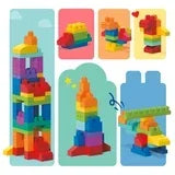 Wholesale Price with free shipping across the USA for MEGA BLOKS Fisher-Price Toy Blocks Blue Big Building Bag with Storage (80 Pieces) for Toddler - Manji Distributors