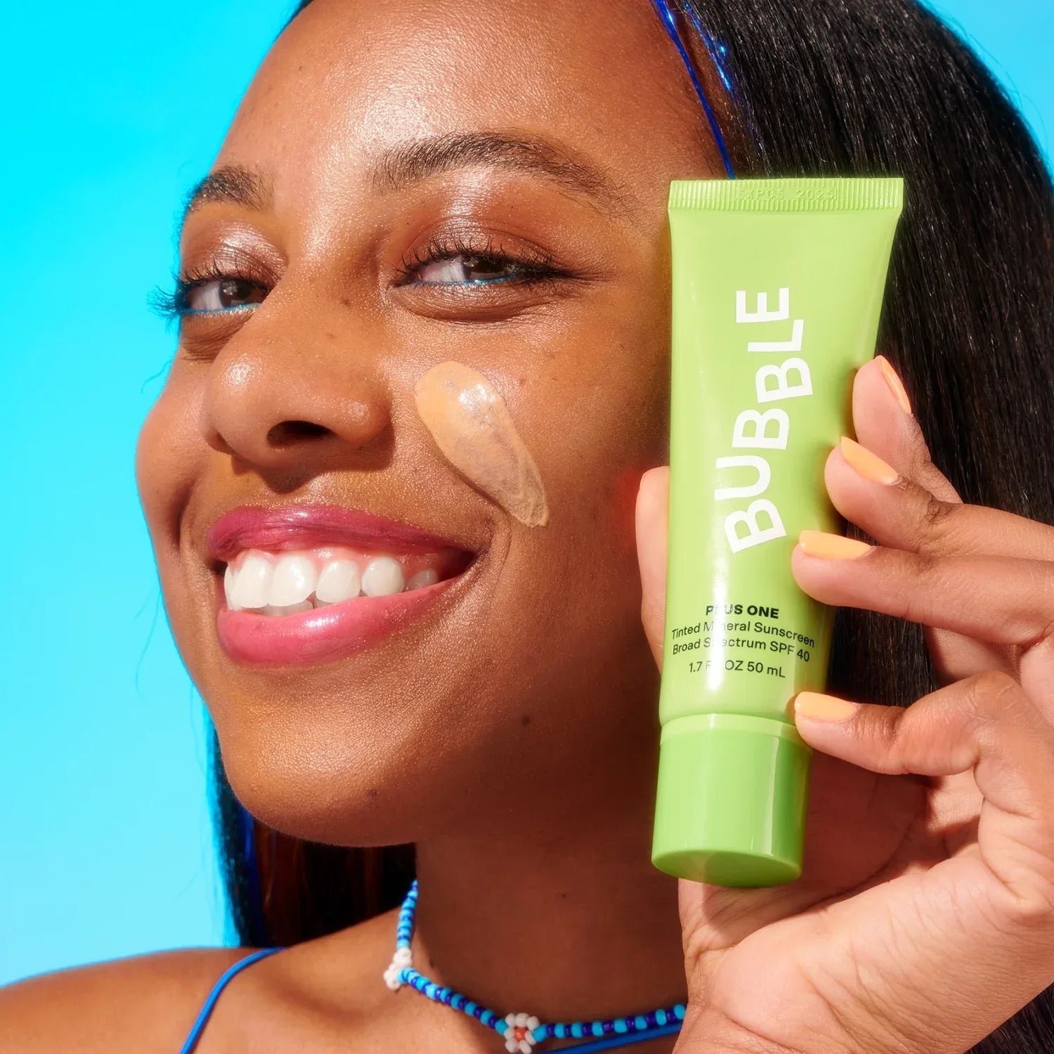 Wholesale Price with free shipping across the USA for Bubble Skincare Plus One Tinted Sunscreen SPF 40, Everyday Care Sun Protection, All Skin Types, 1.7 fl oz / 50mL - Manji Distributors