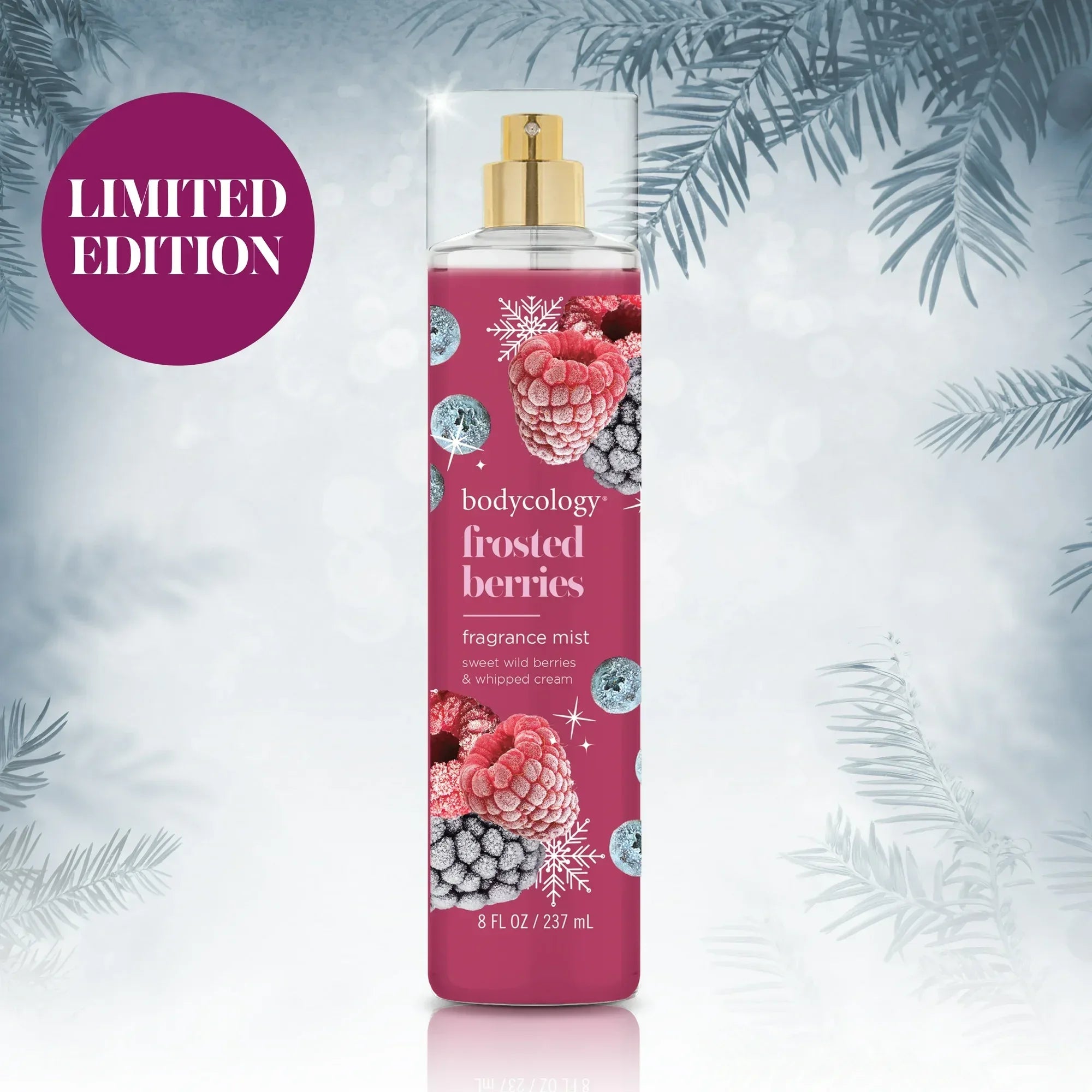 Wholesale Price with free shipping across the USA for Bodycology Fragrance Body Mist, Frosted Berries, 8 fl oz - Manji Distributors