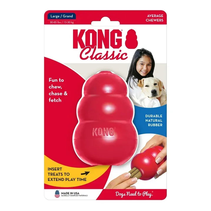 Wholesale Price with free shipping across the USA for KONG® Classic Stuffable Dog Chew Toy, Large - Manji Distributors