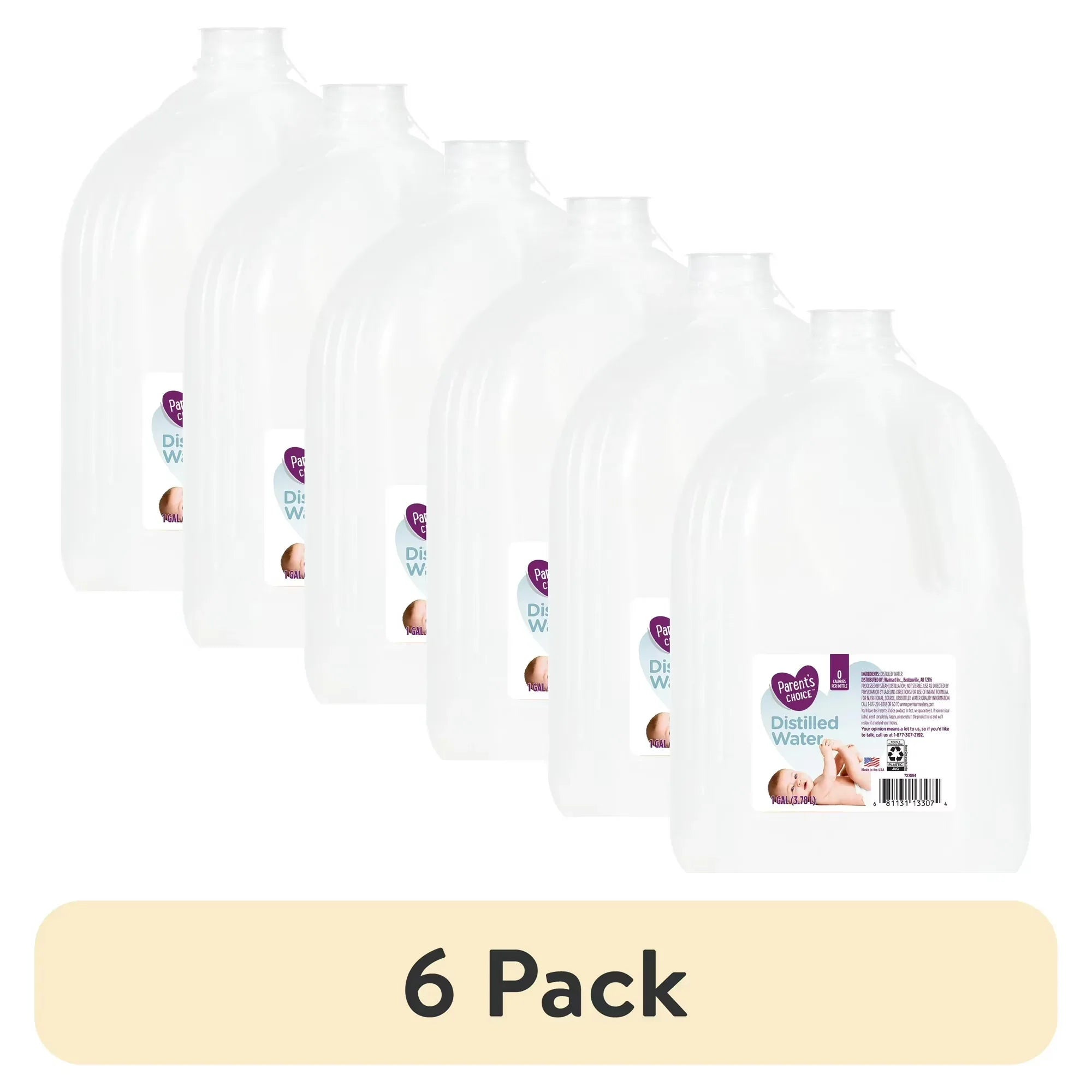 Wholesale Price with free shipping across the USA for (6 pack) Parent's Choice Distilled Water, 1 Gallon - Manji Distributors