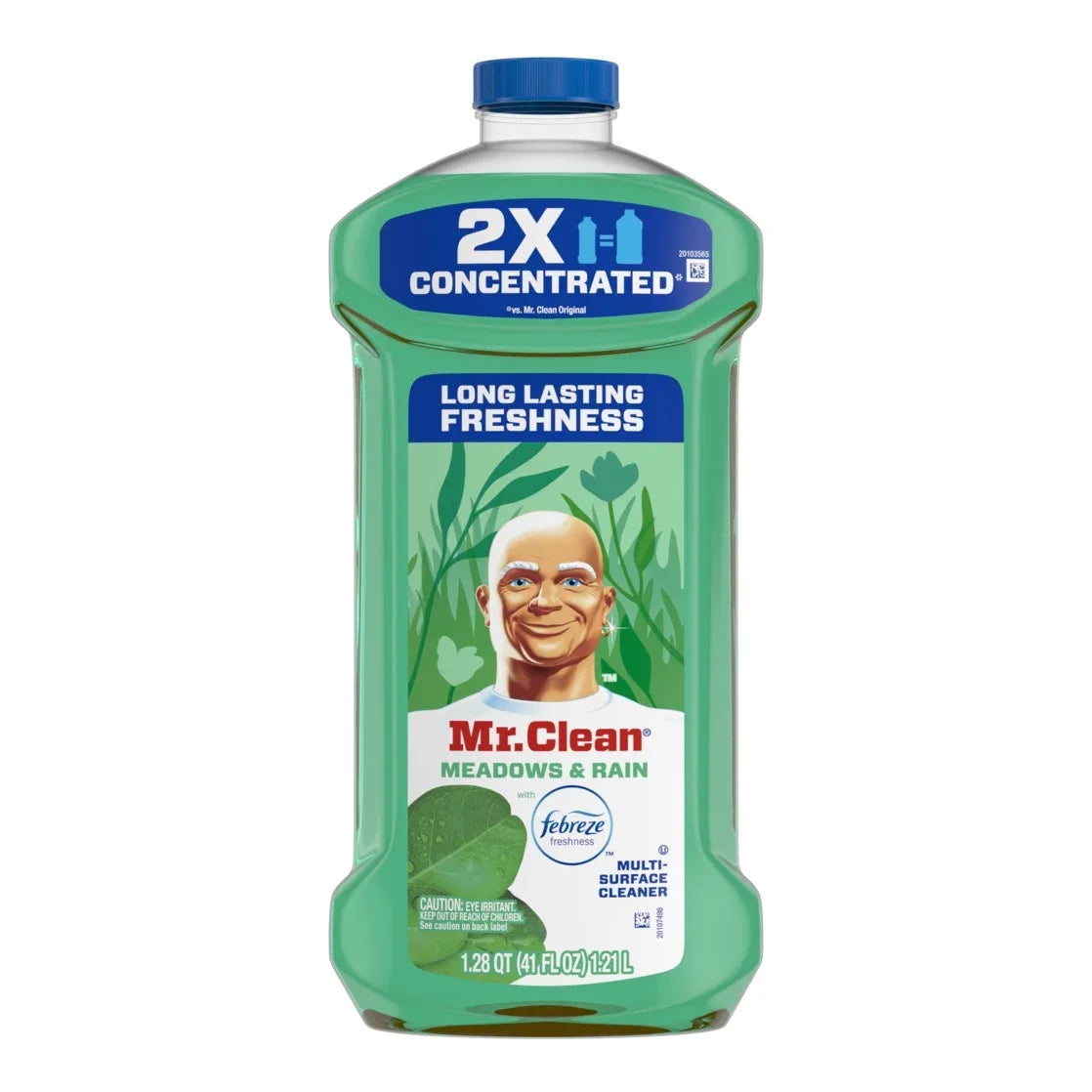 Wholesale Price with free shipping across the USA for Mr. Clean 2X Concentrated Multi Surface, All Purpose Cleaner, Febreze Meadows & Rain Scent, 41 fl oz - Manji Distributors