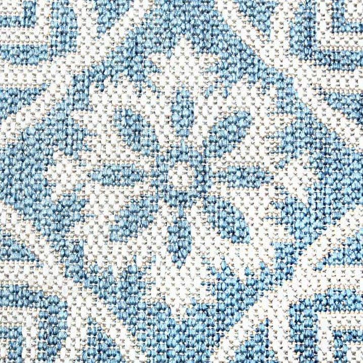 Wholesale Price with free shipping across the USA for Nicole Miller New York Patio Country Danica Transitional Geometric Indoor/Outdoor Area Rug, Blue/Grey, 9'2