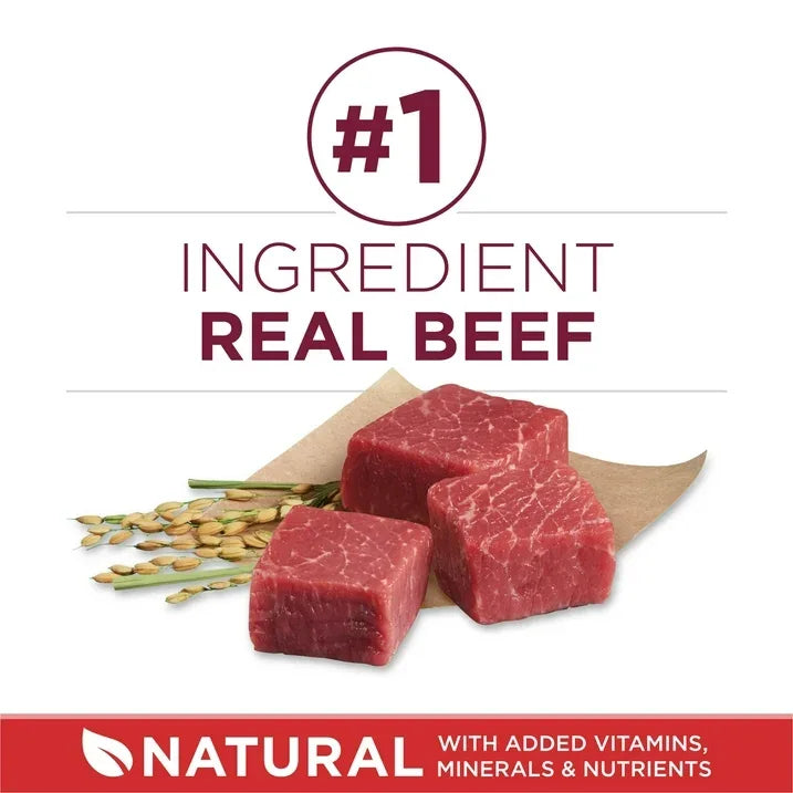 Wholesale Price with free shipping across the USA for Purina ONE Small Bites Dry Dog Food for Adult Dogs with Added Vitamins & Minerals, High Protein Beef & Rice, 16.5 lb Bag - Manji Distributors