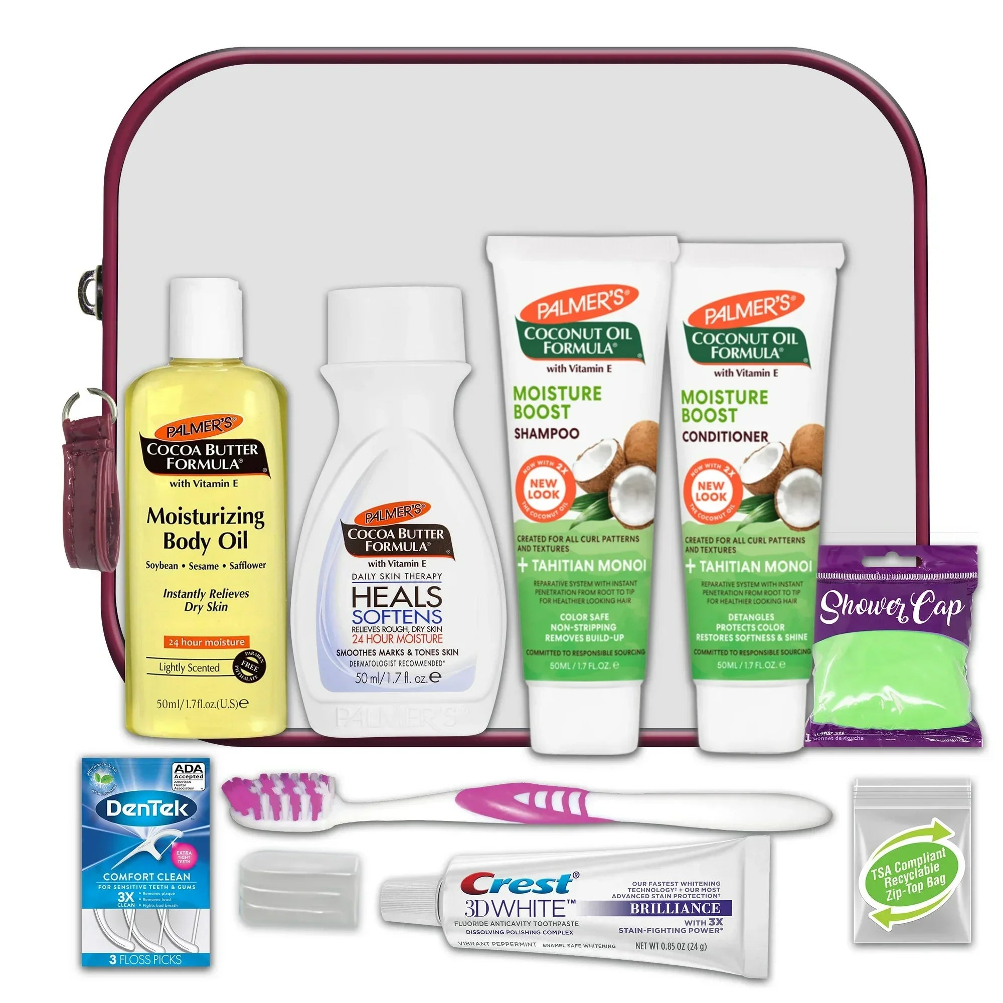 Wholesale Price with free shipping across the USA for Convenience Kits International, Womens Multicultural 10 PC Kit Featuring: Palmers Hair and Body Care Trial-Size Products - Manji Distributors