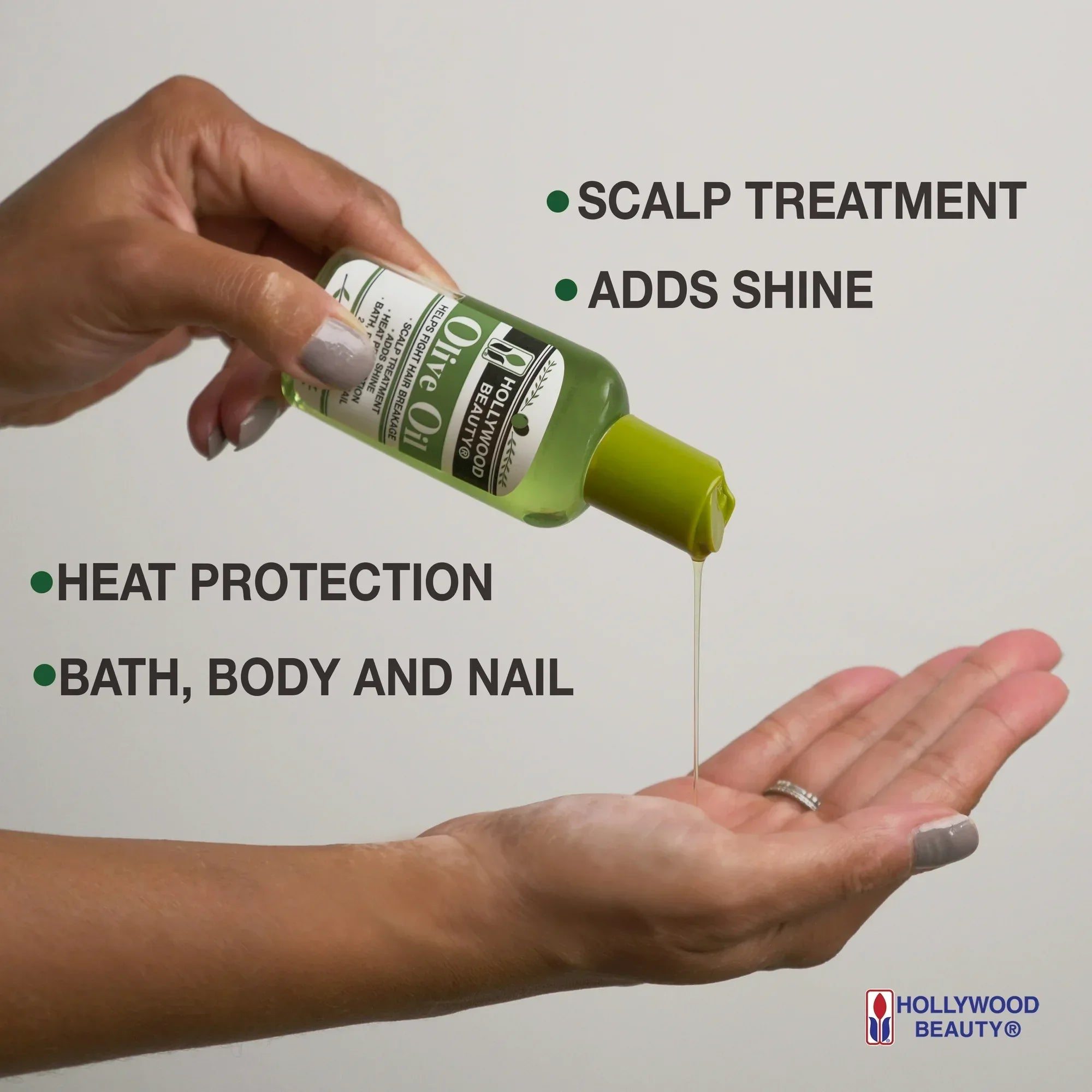 Wholesale Price with free shipping across the USA for (3 pack) Hollywood Beauty Olive Oil for Hair, Scalp, and Skin, 2 fl oz , All Hair Type - Manji Distributors