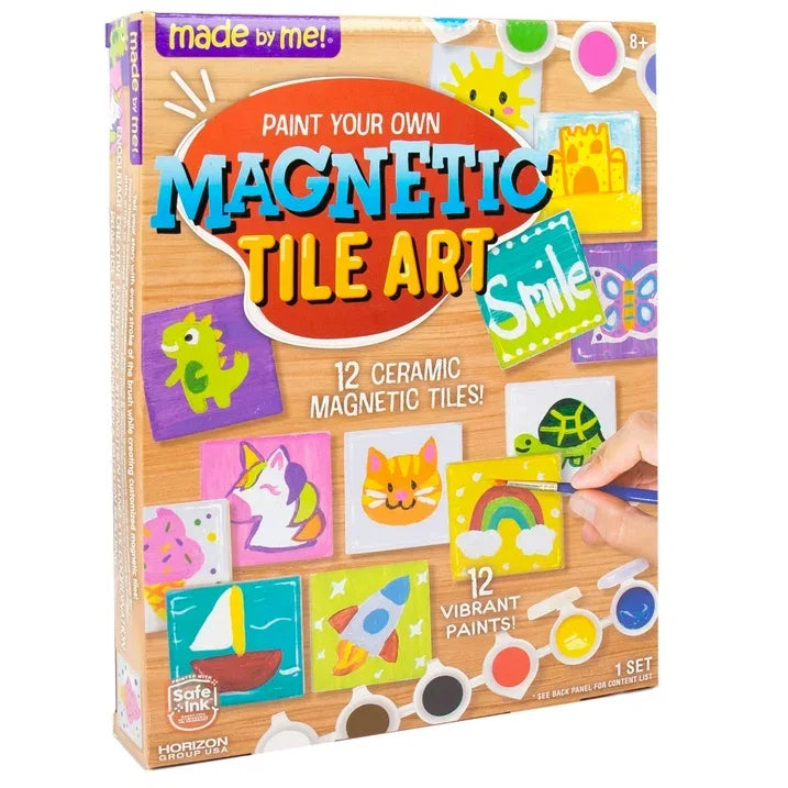 Wholesale Price with free shipping across the USA for Made By Me Paint Your Own Magnetic Tile Art - Manji Distributors