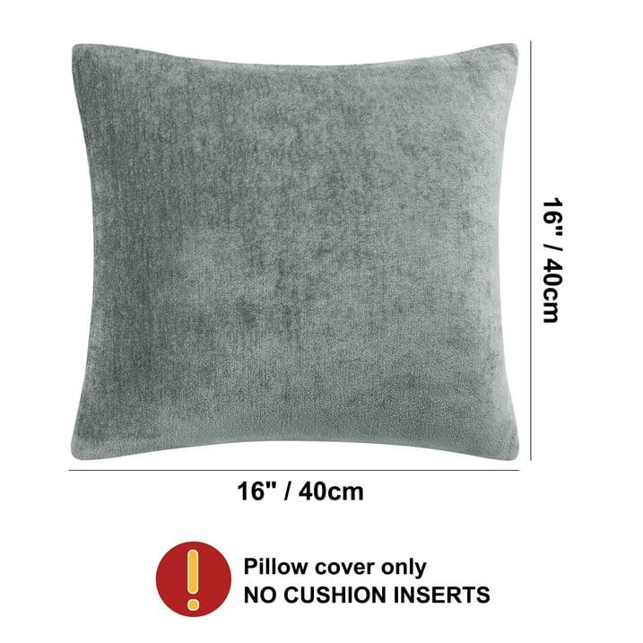 Wholesale Price with free shipping across the USA for Unique Bargains Set of 2 Soft Water Repellent Throw Pillow Covers Light Gray 16x16 Inch - Manji Distributors