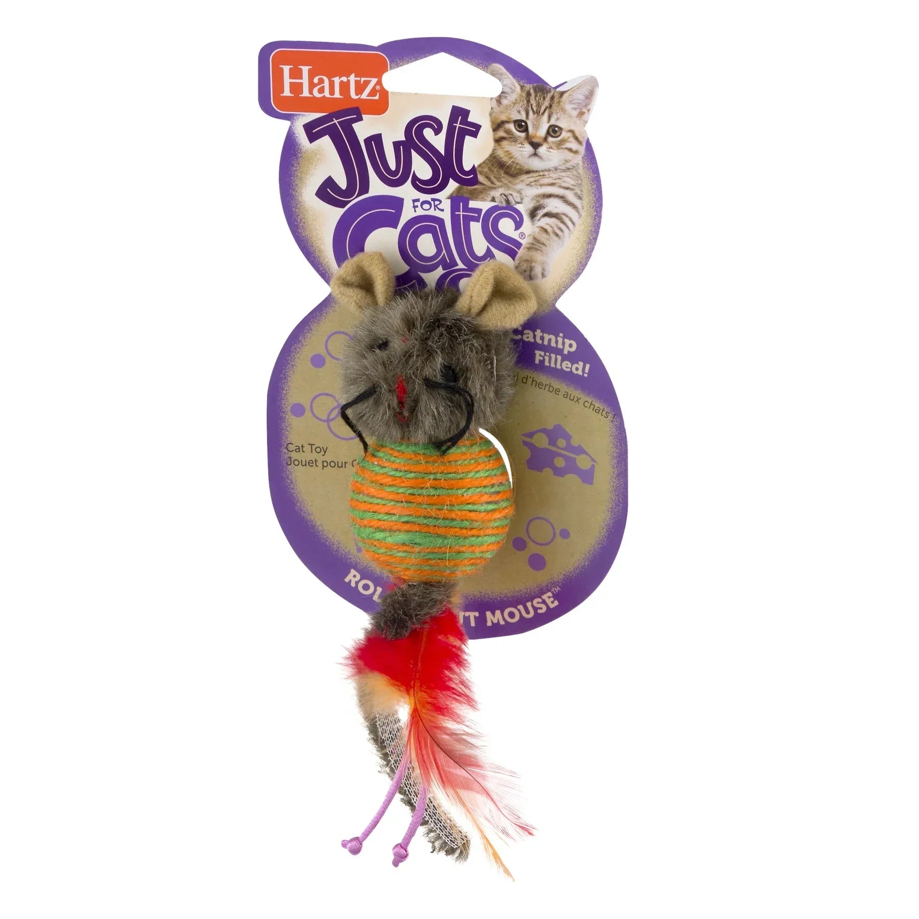 Wholesale Price with free shipping across the USA for Hartz Just for Cats Roll About Mouse Cat Toy, 1ct - Manji Distributors