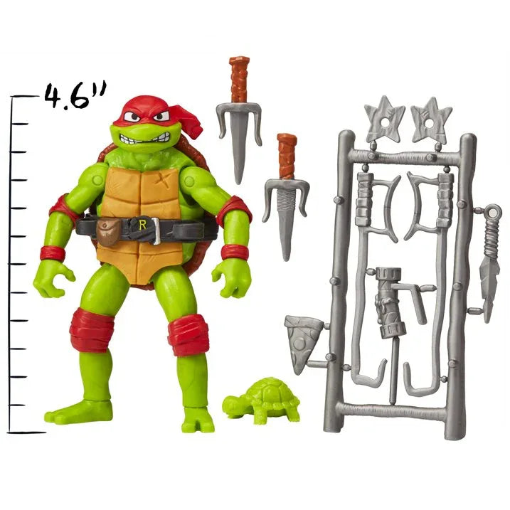 Wholesale Price with free shipping across the USA for Teenage Mutant Ninja Turtles: Mutant Mayhem 4.65” Raphael Basic Action Figure by Playmates Toys - Manji Distributors