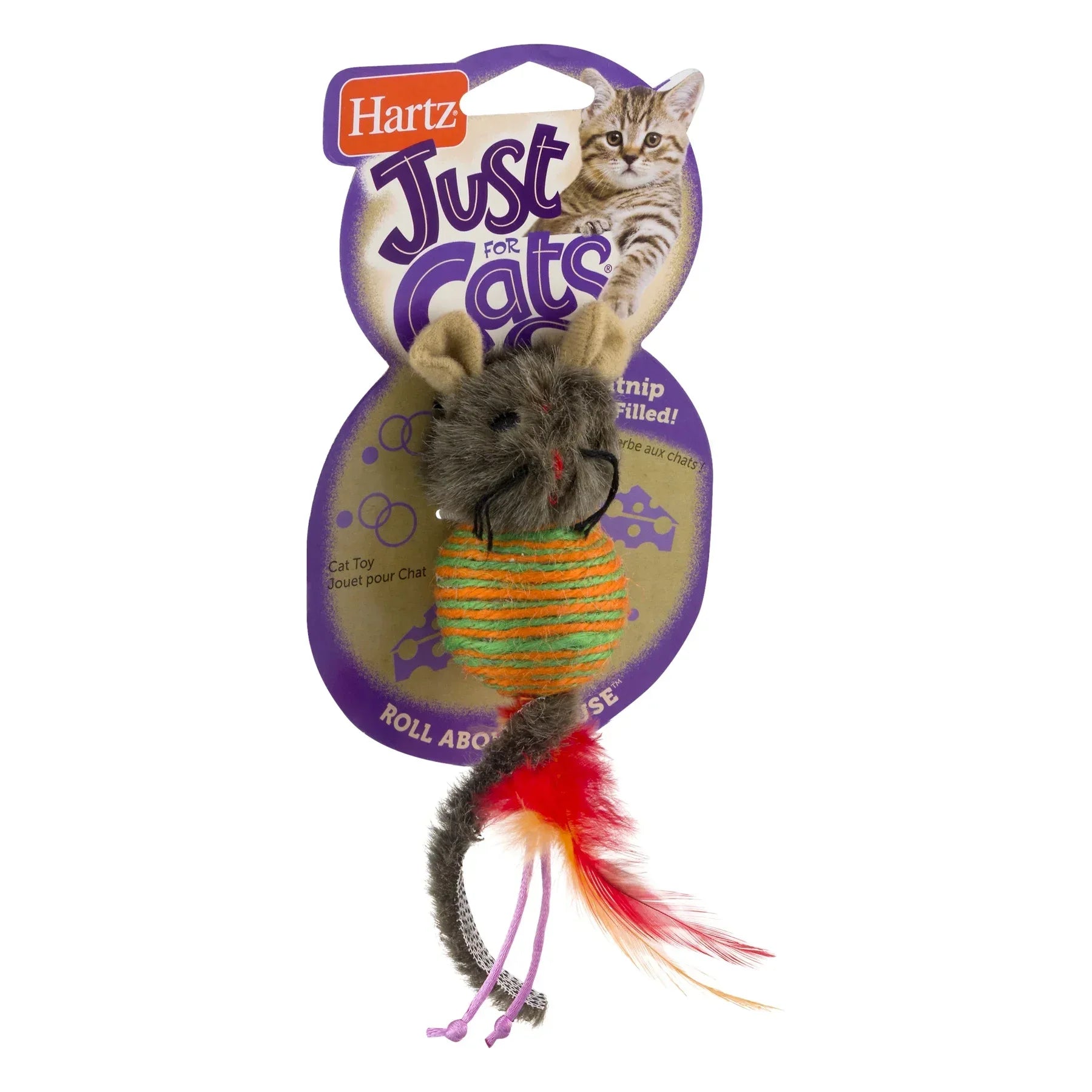 Wholesale Price with free shipping across the USA for Hartz Just for Cats Roll About Mouse Cat Toy, 1ct - Manji Distributors
