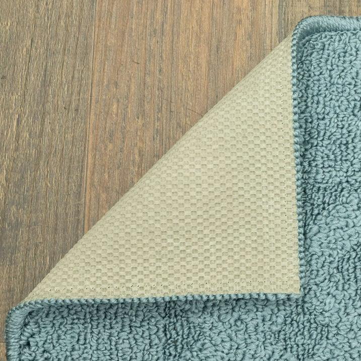 Wholesale Price with free shipping across the USA for Mainstays Dylan Solid Diamond Olefin Blue Indoor Area Rug, 5' x 7' - Manji Distributors