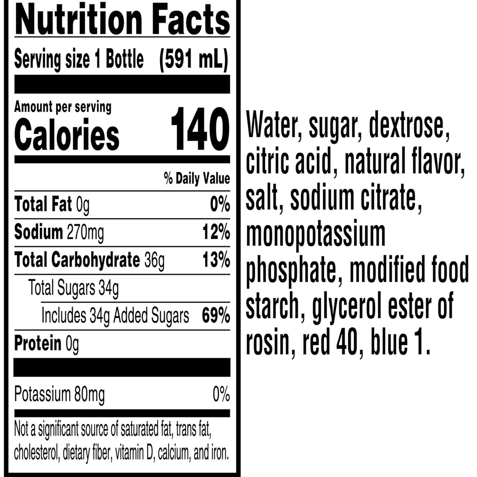 Wholesale Price with free shipping across the USA for Gatorade Frost Thirst Quencher Riptide Rush Sports Drinks, 20 fl oz, 8 Count Bottles - Manji Distributors