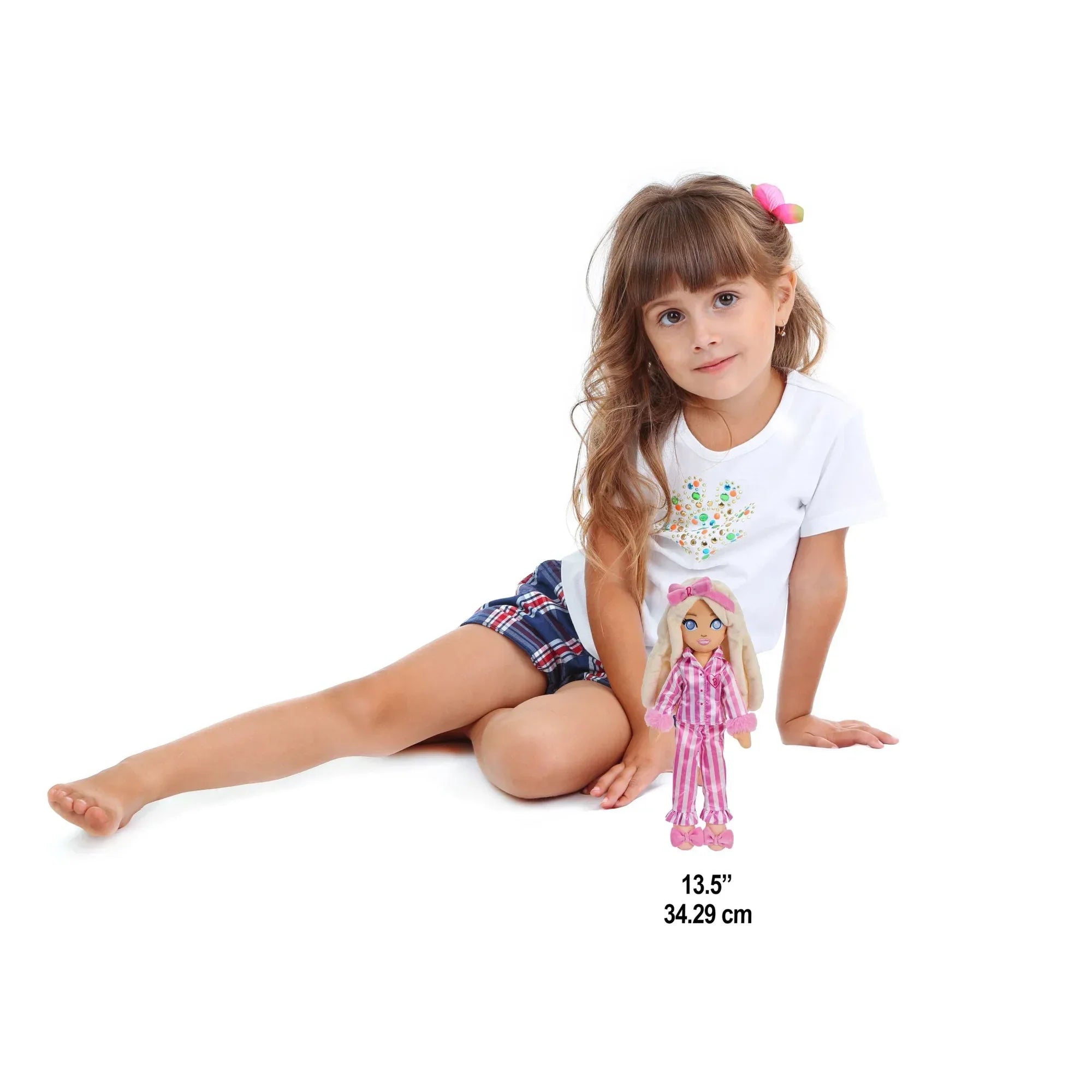 Wholesale Price with free shipping across the USA for Sweet Dreams Barbie “Malibu” Plush Soft Doll in Bedtime Outfit with Bow Headband, 13.5 Inch - Manji Distributors