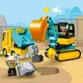 Wholesale Price with free shipping across the USA for LEGO DUPLO Town Truck & Tracked Excavator Construction Vehicle 10931 Toy for Toddlers 2 - 4 Years Old Girls & Boys, Fine Motor Skills Development - Manji Distributors