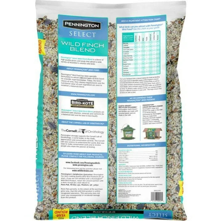 Wholesale Price with free shipping across the USA for Pennington Select Wild Finch Blend, Dry Wild Bird Seed and Feed, 10 lb., 1 Pack - Manji Distributors
