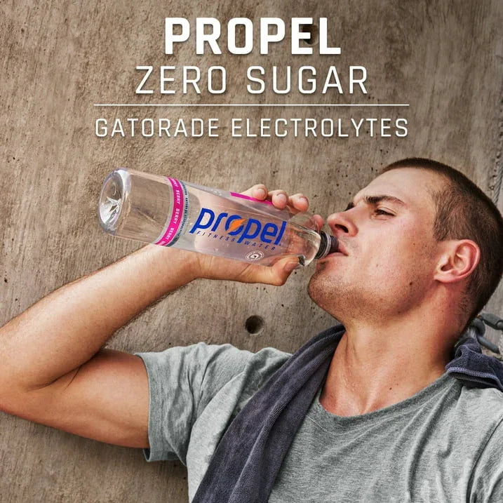 Wholesale Price with free shipping across the USA for Propel Electrolyte Enhanced Water Sports Drink, Passion Fruit Guava Flavored Water, Zero Calorie & Zero Sugar Hydration with Electrolytes, Vitamins C & E, 16.9 fl oz Water Bottles (12 Pack) - Manji Distributors