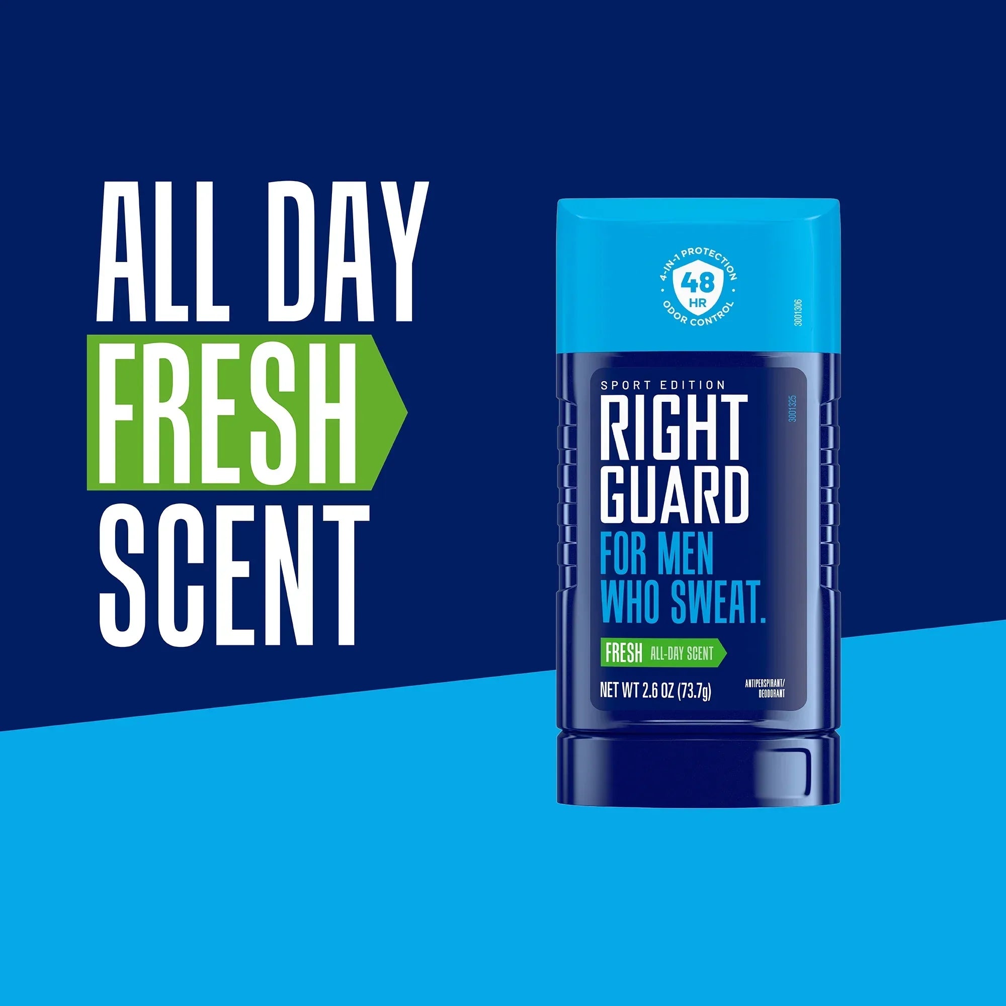 Wholesale Price with free shipping across the USA for Right Guard Sport Antiperspirant & Deodorant Invisible Solid for Men, Fresh, 2.6 oz. (2 Ct.) - Manji Distributors
