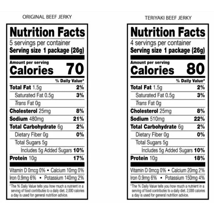 Wholesale Price with free shipping across the USA for Jack Link's Original & Teriyaki Beef Jerky, 9 Pack - Manji Distributors