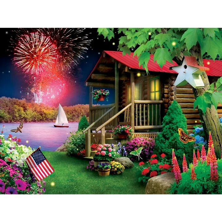 Wholesale Price with free shipping across the USA for MasterPieces 300 Piece EZ Grip Jigsaw Puzzle - Summer Celebration - 18