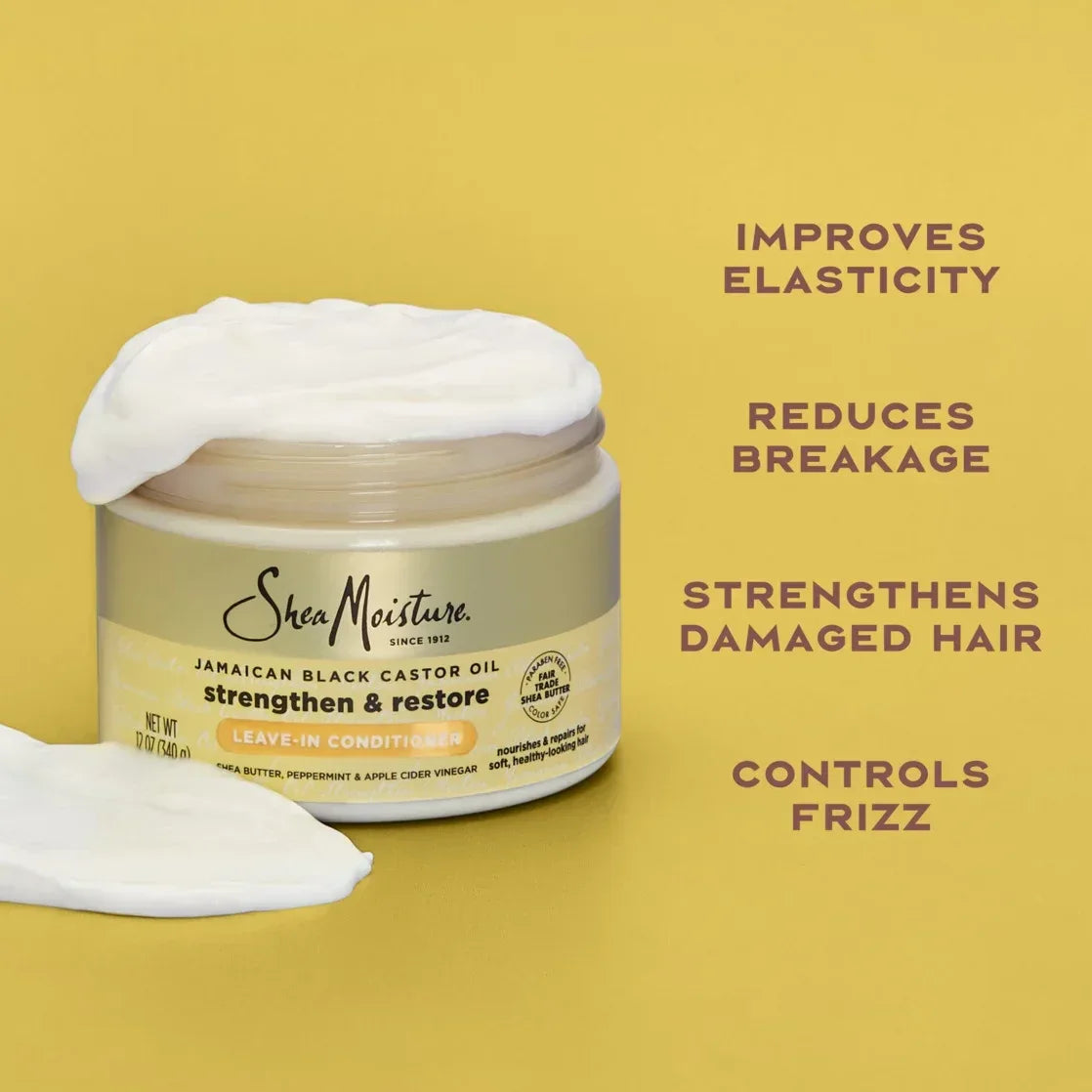 Wholesale Price with free shipping across the USA for SheaMoisture Leave-In Conditioner 100% Pure Jamaican Black Castor Oil, 11.5 oz - Manji Distributors