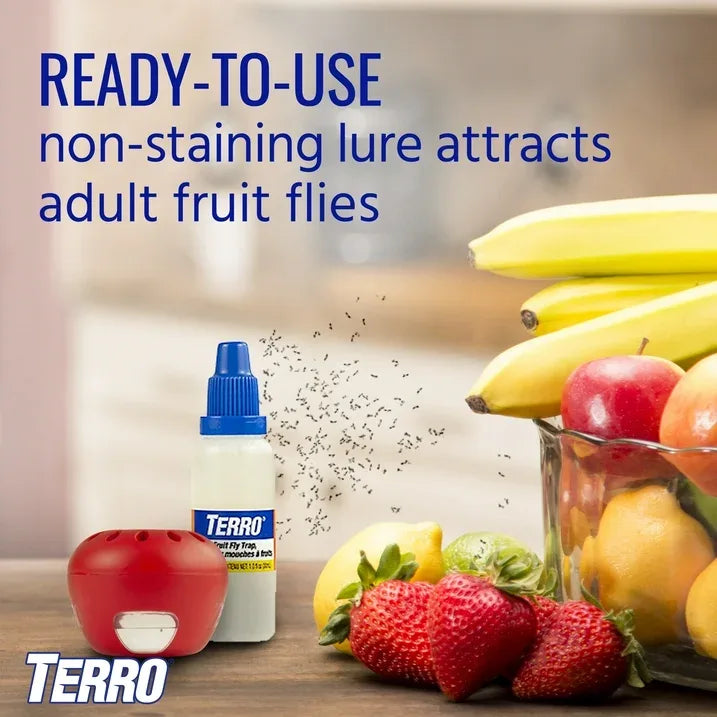 Wholesale Price with free shipping across the USA for (2 pack) TERRO Fruit Fly Trap, 2 Pack - Manji Distributors