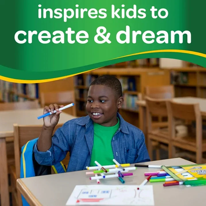 Wholesale Price with free shipping across the USA for Crayola Super Tips Washable Markers for Kids, 50 Ct, Classroom Must Haves, Back to School Supplies, 3+ - Manji Distributors