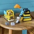 Wholesale Price with free shipping across the USA for LEGO DUPLO Town Truck & Tracked Excavator Construction Vehicle 10931 Toy for Toddlers 2 - 4 Years Old Girls & Boys, Fine Motor Skills Development - Manji Distributors