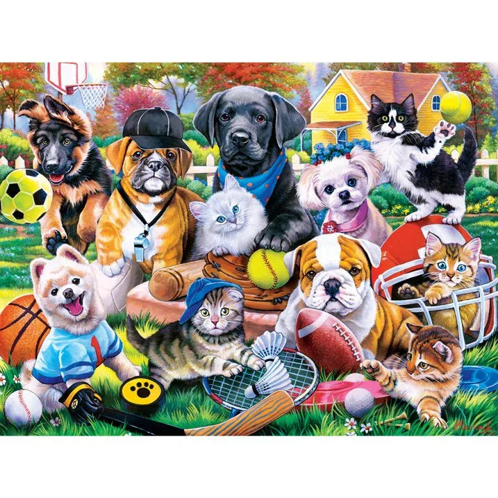 Wholesale Price with free shipping across the USA for MasterPieces 300 Piece EZ Grip Puzzle - Play it Again Sports - 18