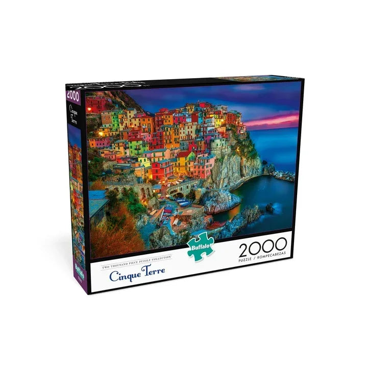 Wholesale Price with free shipping across the USA for Buffalo Games 2000-piece Cinque Terre Interlocking Jigsaw Puzzle - Manji Distributors